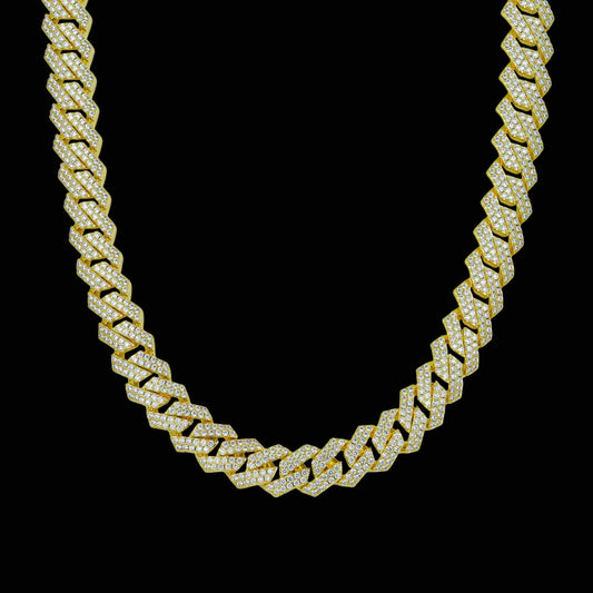 CUBANA PRONG 15MM ORO 18K